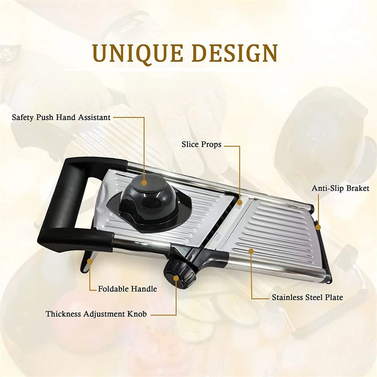 Adjustable Stainless Steel Mandoline Slicer