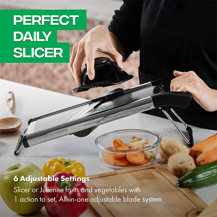 Adjustable Stainless Steel Mandoline Slicer